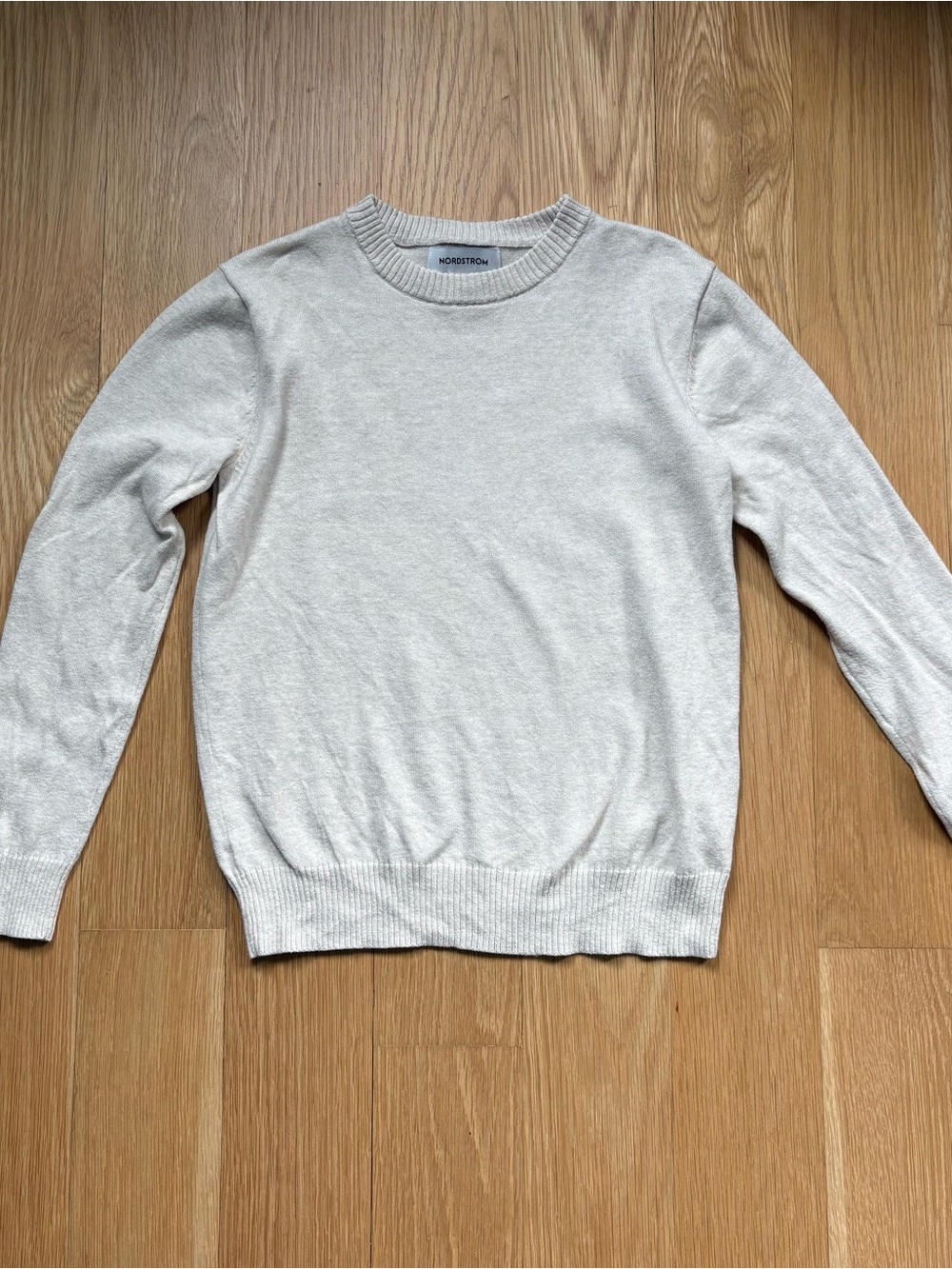Nordstrom Kids Light Cream Crewneck Sweater Size M (8/10)
